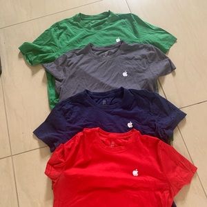 APPLE SHIRTS! 🍎💙💚❤️🤍 8 dollars each